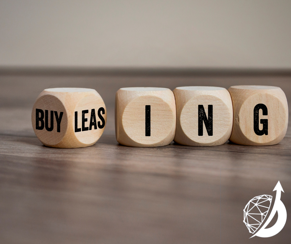 Buying or Leasing written on dice